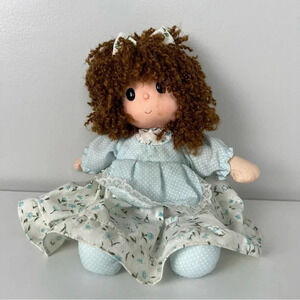VINTAGE FARATAK MY LITTLE FRIEND WIND UP MUSICAL‎ DOLL, CURLY HAIR WITH BOW!
